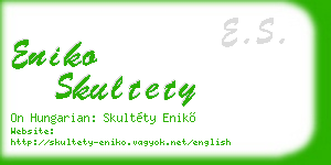 eniko skultety business card